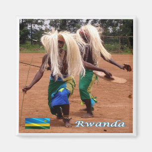 zRW010 RWANDA, Traditional Rwandan dancers, Fridge Magnet