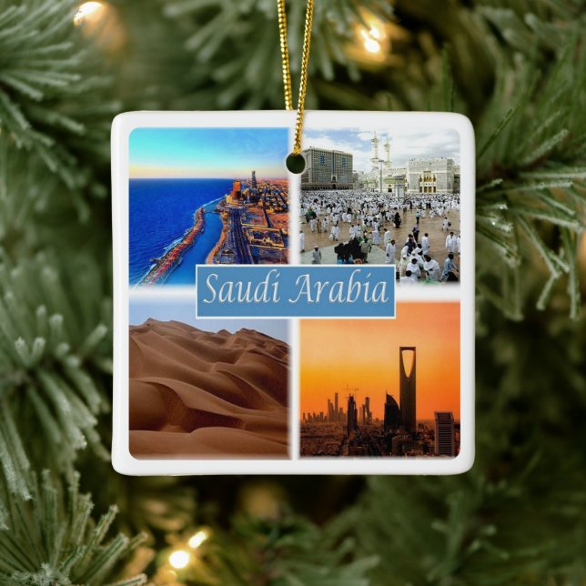 zSA010 SAUDI ARABIA, Asia, Ceramic Ornament (Tree)