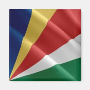zSC002 SEYCHELLES, Waving Flag, Africa, fridge Magnet