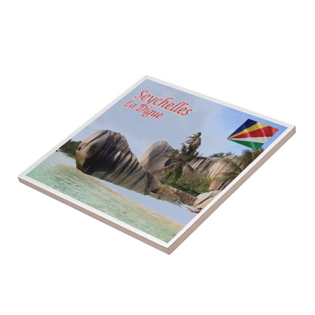 zSC003 SEYCHELLES, La Digue, Africa, Tile (Side)