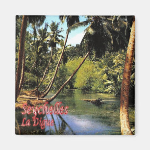 zSC005 SEYCHELLES, La Digue, Africa, Fridge Magnet