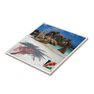 zSC006 SEYCHELLES, La Digue, Africa, Tile