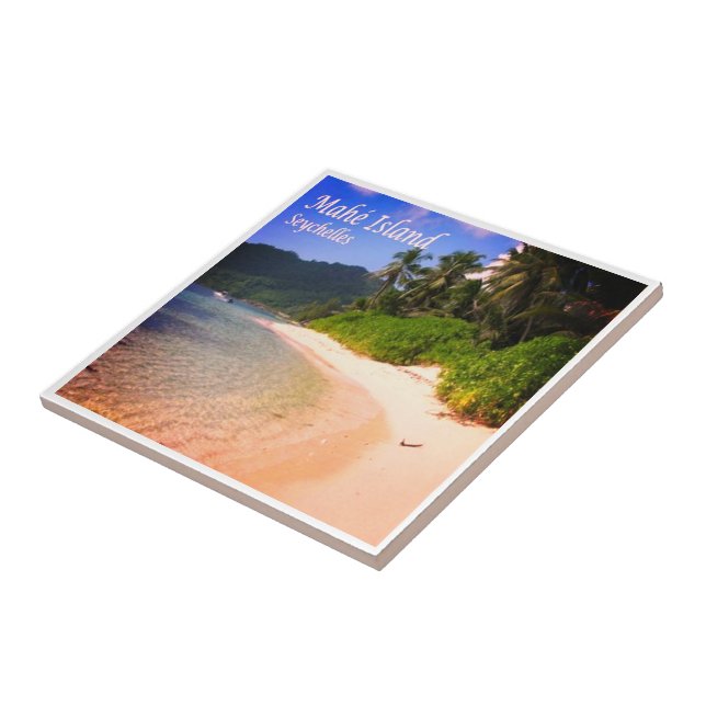 zSC014 SEYCHELLES, Panorama Beach, Africa, Tile (Side)
