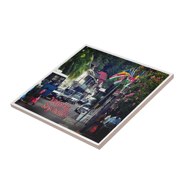 zSC019 VICTORIA, Seychelles, Africa, Tile (Side)