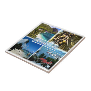 ZSC025 SEYCHELLES, Mosaic, Africa, Tile