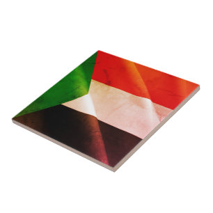 zSD002 SUDAN, Waving Flag, Africa, Tile