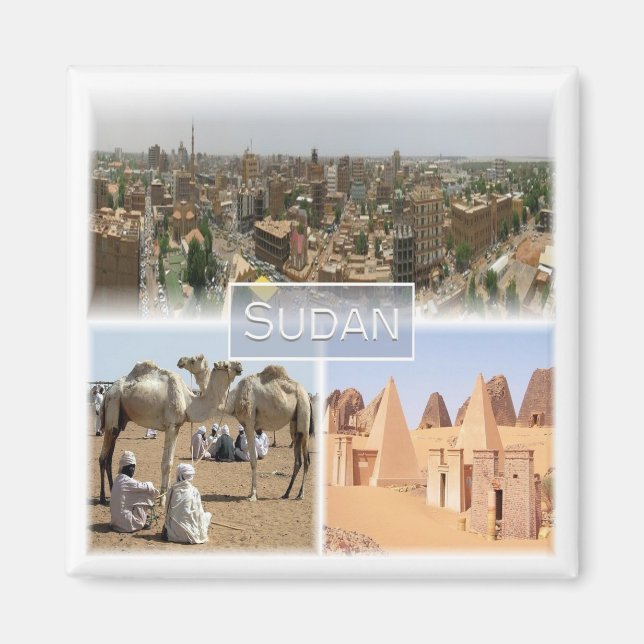 zSD008 KHARTOUM, Mosaic, Sudan, Africa, Fridge Magnet (Front)
