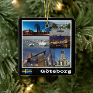 zSE004 GOTHENBURG, Sweden, Europe, Ceramic Ornament