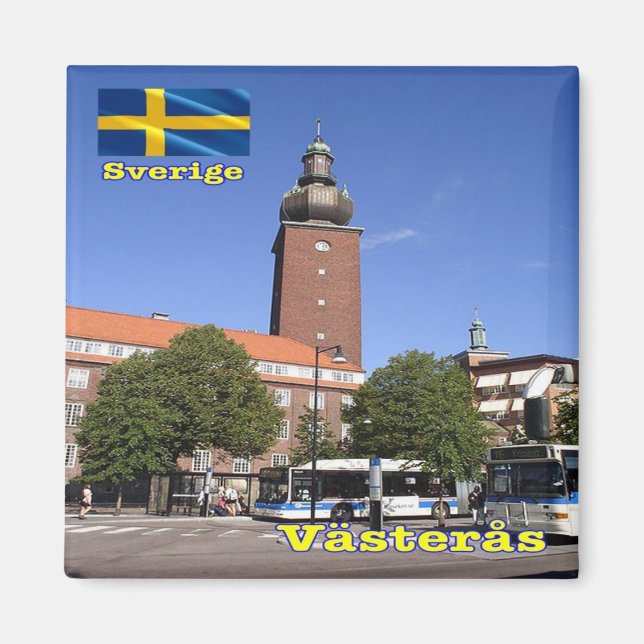 zSE006 VÄSTERÅS, Sweden, Europe, Fridge Magnet (Front)