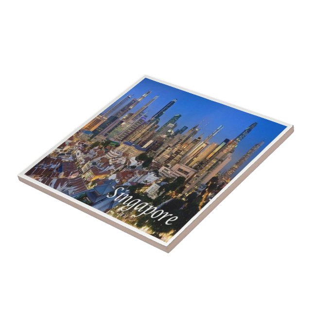 zSG006 SINGAPORE panorama LION CITY, Asia, Tile (Side)