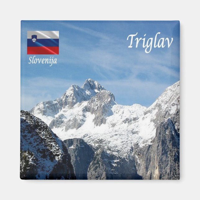 zSI012 MOUNT TRIGLAV, Slovenia, Europe, Fridge Magnet (Front)
