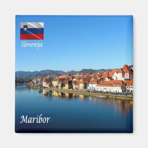 zSI013 DRAVA IN MARIBOR, Slovenia, Europe, Fridge  Magnet