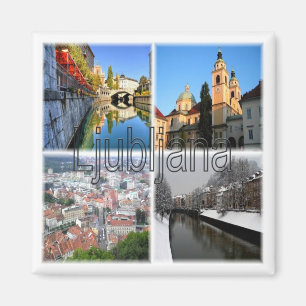 zSI016 LJUBLJANA, Slovenia, Europe, Fridge Magnet