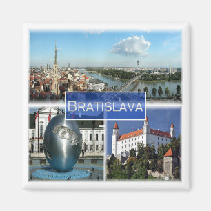 zSK003 BRATISLAVA, Slovakia, Europe, Fridge Magnet