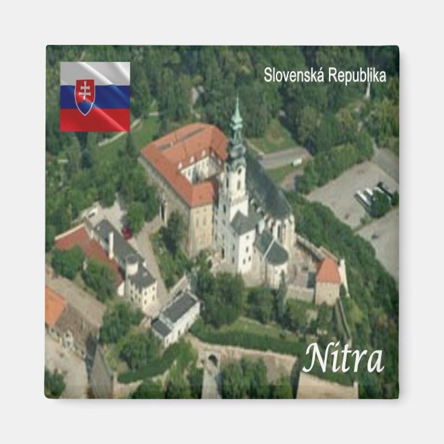 zSK010 NITRA CASTLE, Slovakia, Europe, Fridge Magnet (Front)