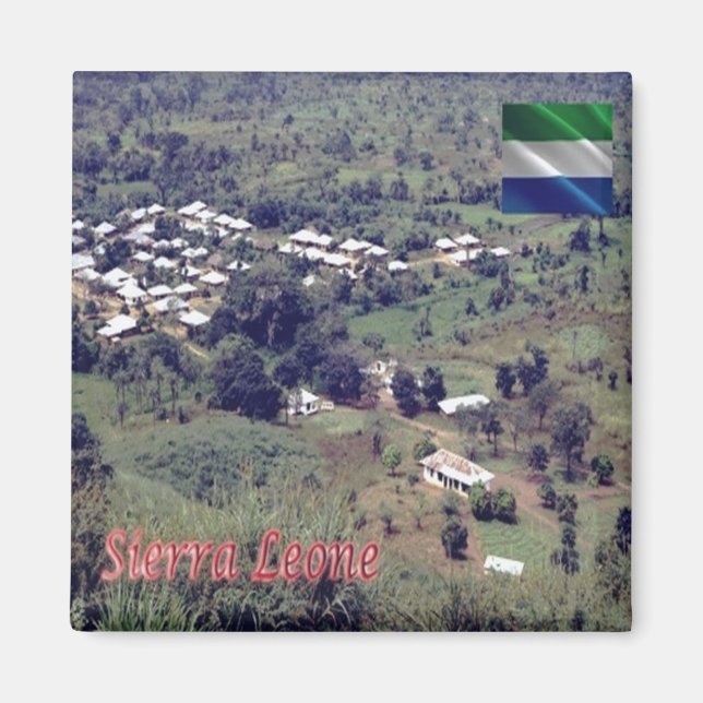 zSL003 SIERRA LEONE, Bafodia, West Africa, Fridge Magnet (Front)