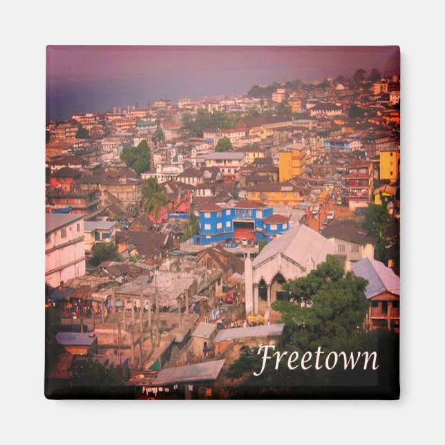 zSL005 FREETOWN, Sierra Leone, Africa, Fridge Magnet (Front)