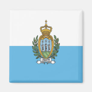 zSM001 SAN MARINO FLAG, Europe, Fridge Magnet