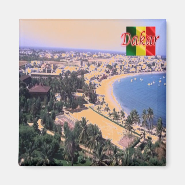 zSN006 DAKAR, Senegal, Africa, Fridge Magnet (Front)