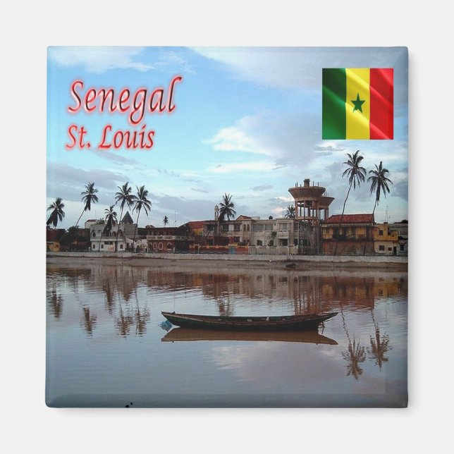 zSN011 SAINT LOUIS, Senegal, Africa, Fridge Magnet (Front)