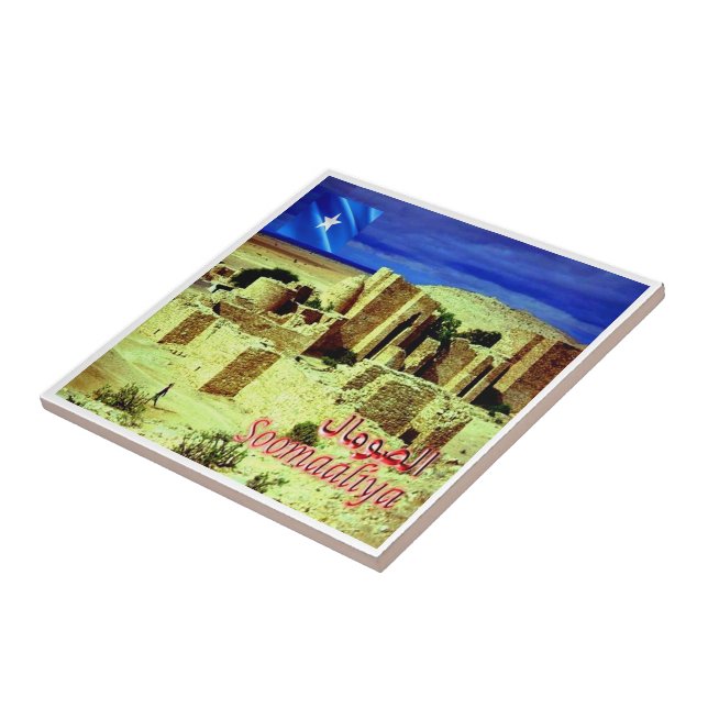 zSO005 SOMALIA, Taleh Castle, Africa, Tile (Side)