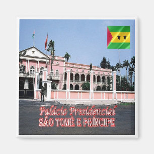 zST006 SAO TOME' The Presidential Palace, Fridge Magnet