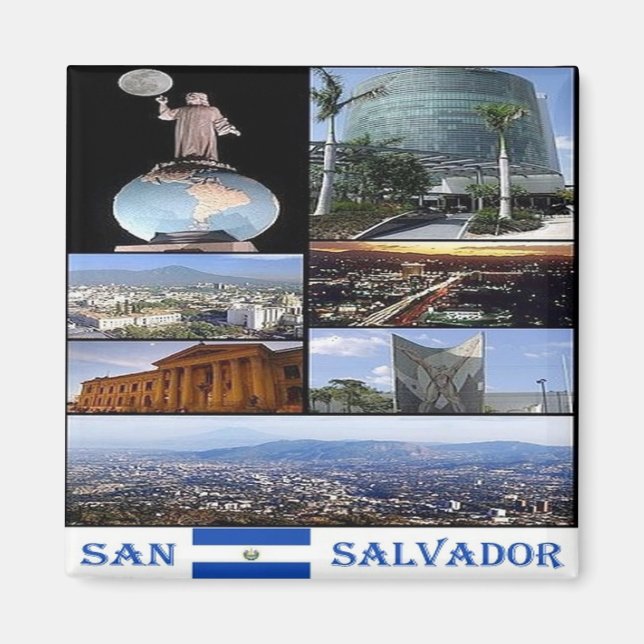 zSV010 EL SALVADOR, Mosaic, America, Fridge Magnet (Front)