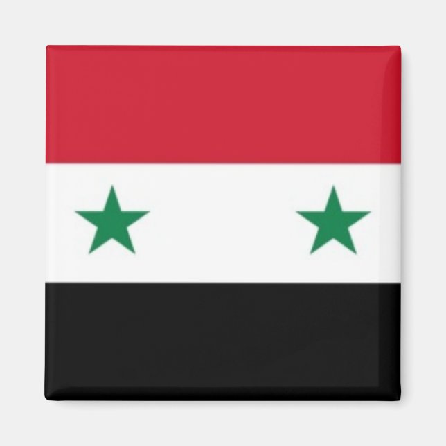 zSY001 Syrian FLAG Syria, Fridge Magnet (Front)
