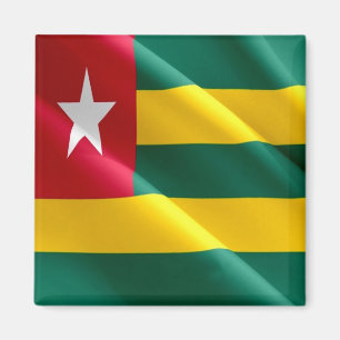 zTG002 TOGO Waving Flag, Africa, Fridge Magnet