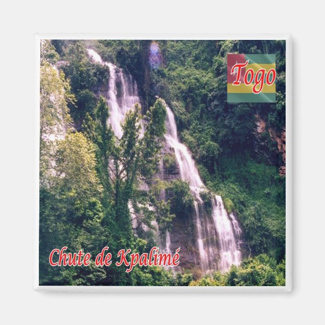 zTG003 TOGO, Falls of Kpalimé, Africa, Fridge Magnet (Front)