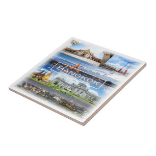 zTH003 mosaic of BANGKOK, Thailand, Asia, Tile