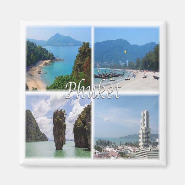 zTH004 PHUKET, Thailand, Asia, Fridge Magnet (Front)