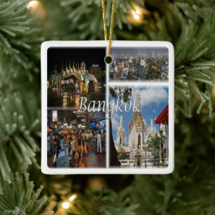 zTH008 mosaic of BANGKOK, Thailand, Asia, Ceramic Ornament