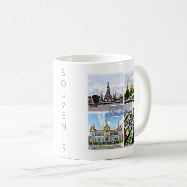 zTH009 collage of BANGKOK, Thailand, Asia, Coffee Mug (Front Right)
