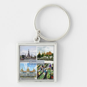 zTH009 collage of BANGKOK, Thailand, Asia, Key Ring