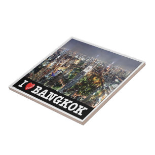 zTH012 i love BANGKOK by night, Thailand, Tile