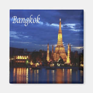 zTH016 BANGKOK by nigth, Thailand , Asia, Fridge Magnet