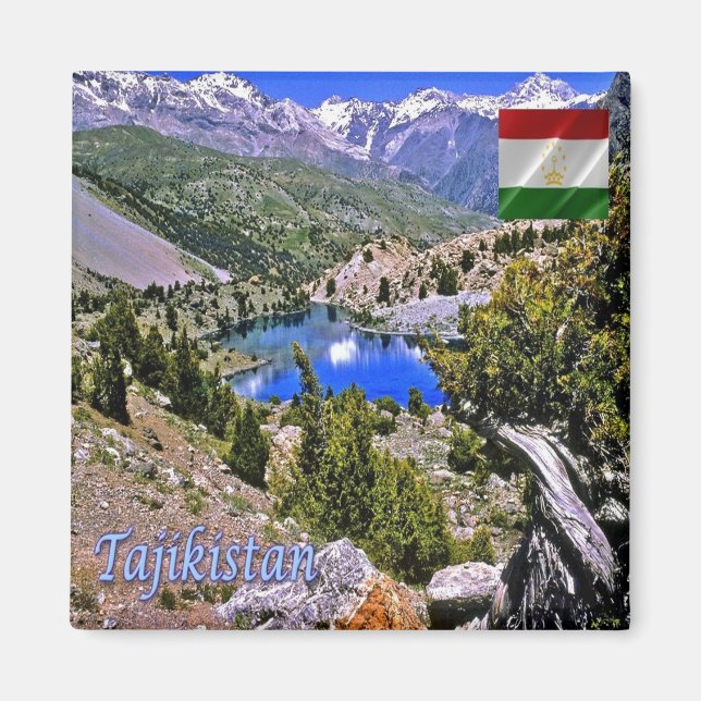 zTJ005 FANN MOUNTAINS, Tajikistan, Asia, Fridge Magnet (Front)