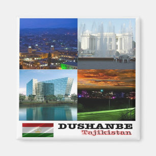 zTJ006 collage in DUSHANBE Tajikistan Asia, Fridge Magnet