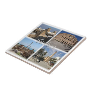 zTN018 TUNISIA, Mosaic, Africa, Tile