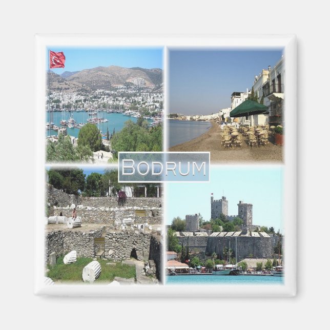 zTR005 BODRUM, Turkey, Europe, Fridge Magnet (Front)