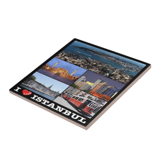 zTR012 ISTANBUL "I LOVE", Turkey, Europe, Tile (Side)