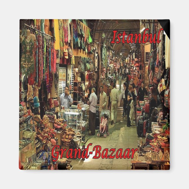 zTR014 ISTANBUL GRAND BAZAAR, Turkey, Fridge Magnet (Front)