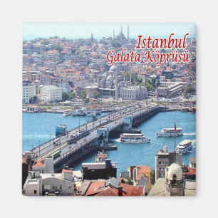 zTR016 ISTANBUL GALATA BRIDGE, Turkey, Fridge Magnet