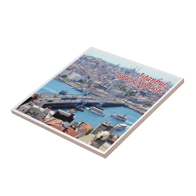 zTR016 ISTANBUL GALATA BRIDGE, Turkey, Tile (Side)