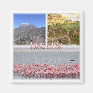 zTZ019 TANZANIA, Mosaic, Africa, Fridge Magnet