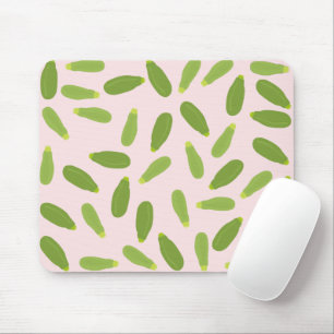Zucchini Courgette Summer Squash Pattern Mouse Mat
