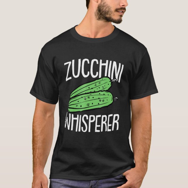 Zucchini Fathers Day Gardening Vegetarian Dad Papa T-Shirt (Front)