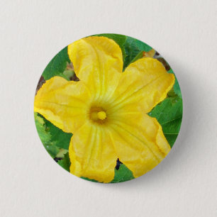 Zucchini Flower 6 Cm Round Badge