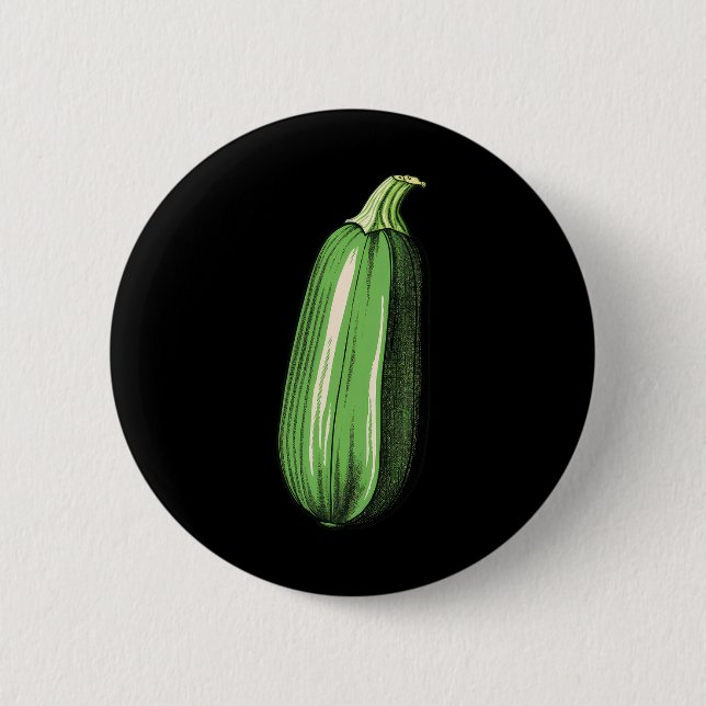 Zucchini Lazy Easy Funny Matching Halloween Costum 6 Cm Round Badge (Front)